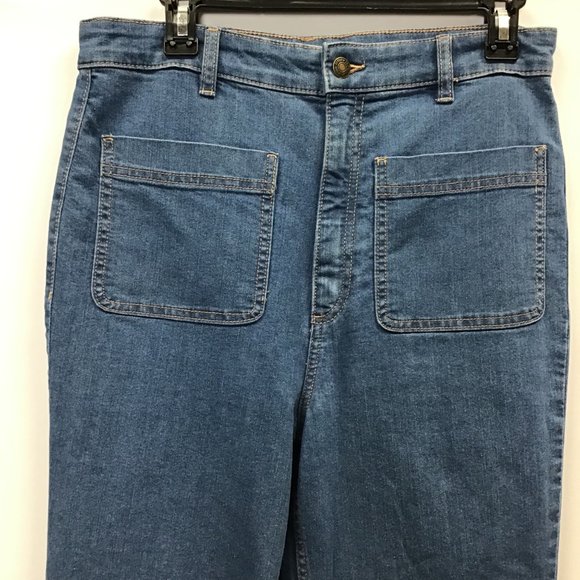 NWT-High Waisted, Wide Leg Jeans - Picture 2 of 7